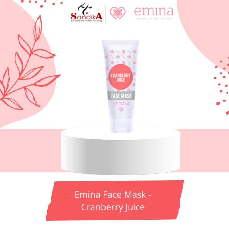 Emina Cranberry Juice Face Mask (100% Original)