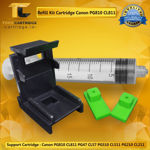 Refill Kit Penyedot Tinta Cartrige Canon 810 811 47 57 745 746 CA91 CA92 Tool kit Vacum Black Color