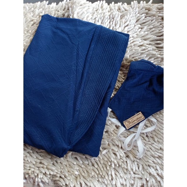 128 CHESSY SYARI JUMBO ORI KIMIKEY HIJAB | JILBAB INSTAN KERUDUNG ORIGINAL-Navy