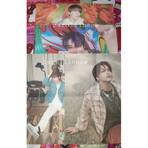 FOLDED POSTER HOT SAUCE HAECHAN CHILLING CRAZY JISUNG CRAZY BORING MARK JENO RENJUN JAEMIN CHENLE