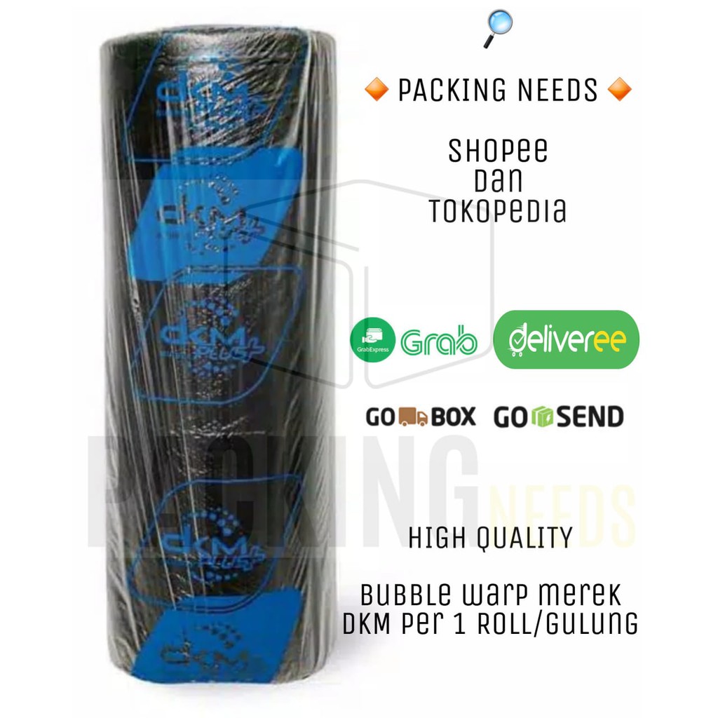 

BUBBLE WRAP BLACK BUBLE WARP 50 METER x 1,25 METER(125CM) PLASTIK GELEMBUNG HITAM PREMIUM DKM