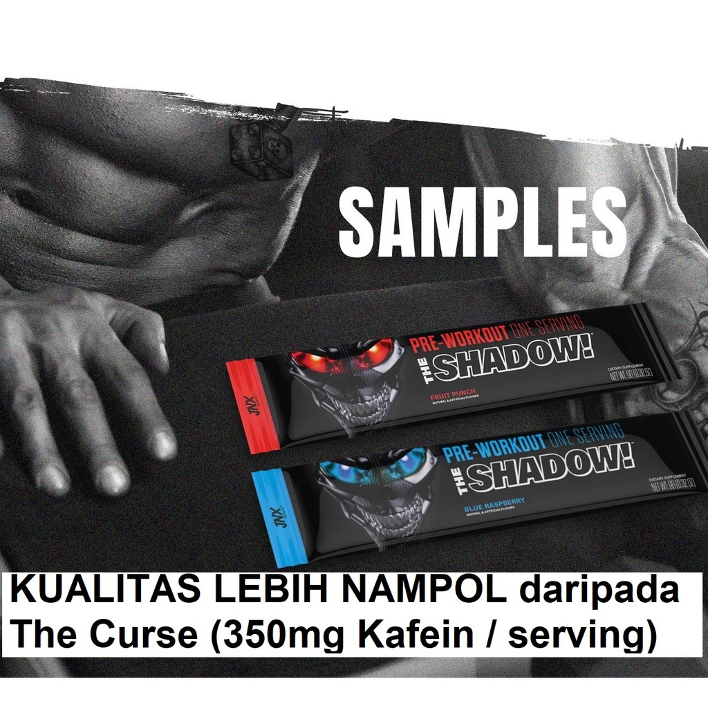 Jual THE SHADOW 350mg Kafein 1 Serving SASET JNX SPORTS PRE WORKOUT SACHET THE CURSE PREWORKOUT | Shopee Indonesia