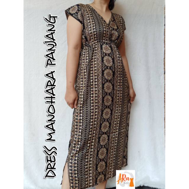 DRESS MANOHARA PANJANG ETNIK BALI (PILIH MOTIF)