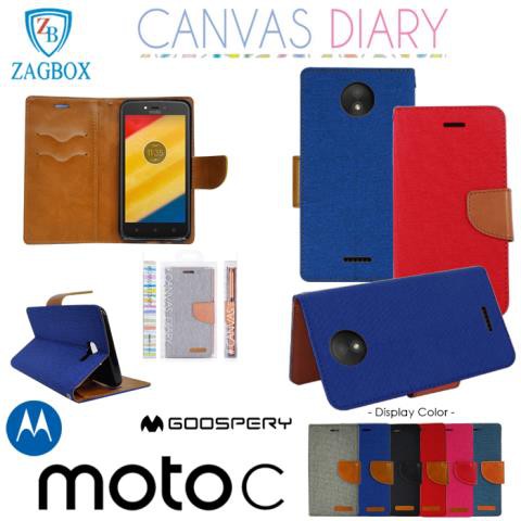 

Sarung Flip book Cover Canvas Diary Model Mercury Motorola Moto C