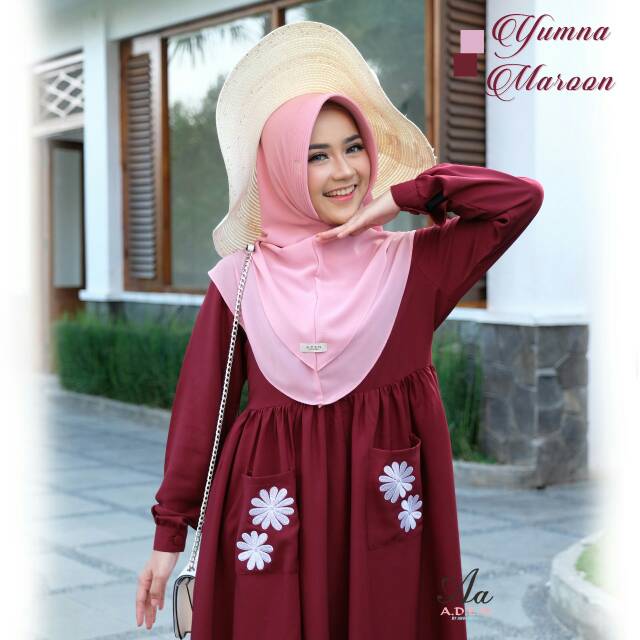 Gamis Cantik dan Simple YUMNA Dress by Aden