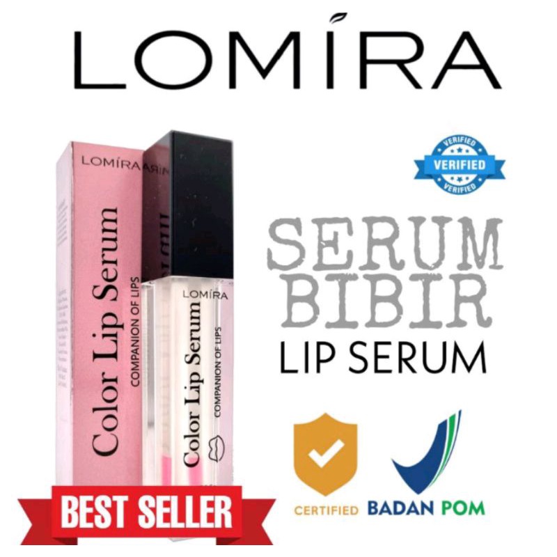 LOMIRA Lip Serum Bibir Moisturizing / Lip Serum Color Lomira / Lipgloss Serum Bibir Pencerah Bibir