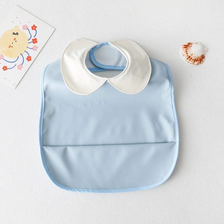 BIANCA - Bibs Kecil Anak / Celemek Anak Premium Denmark COLLAR POLOS