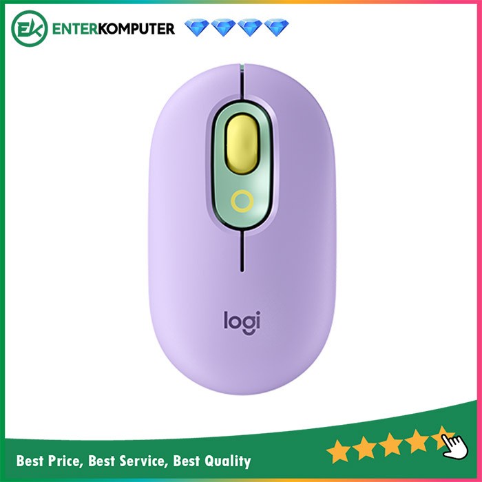 Logitech POP Mouse Wireless Mouse Customizable Emoji - Daydream Mint