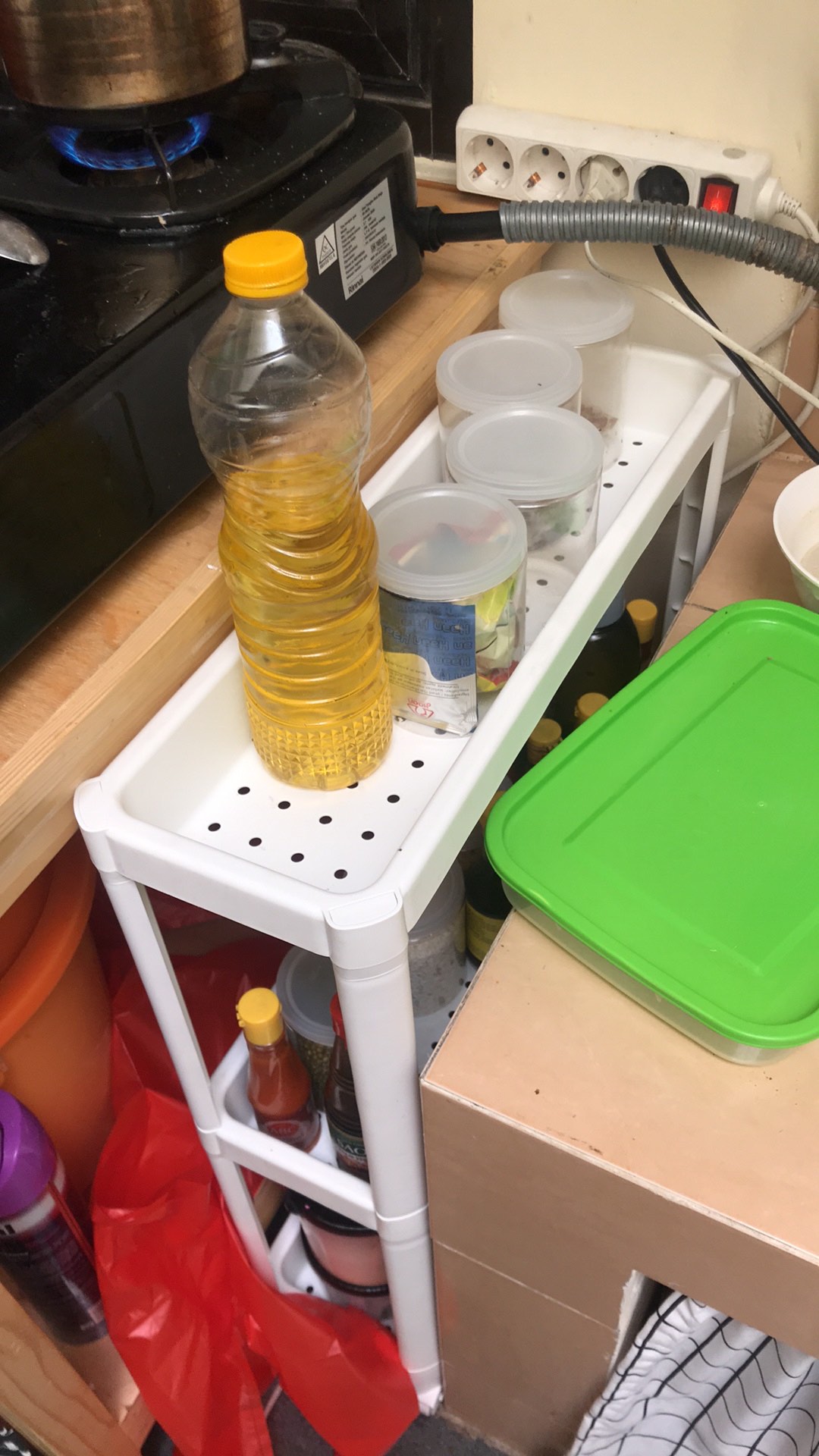 Troli Dapur / Troli Kamar Mandi Serbaguna, Peralatan Kamar Mandi 54cm  Putih Ve1470