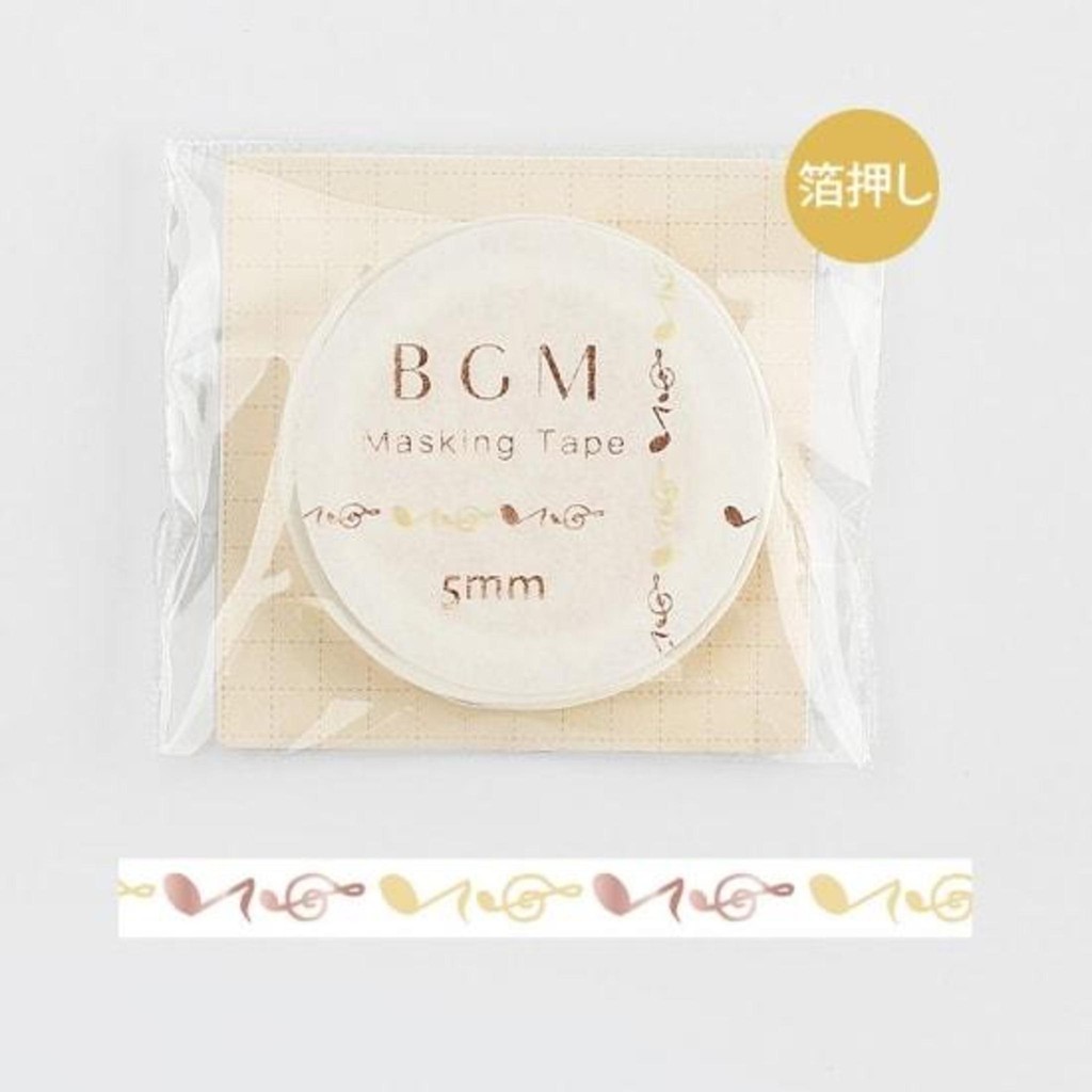 

Slim Washi Tape BGM Music Note