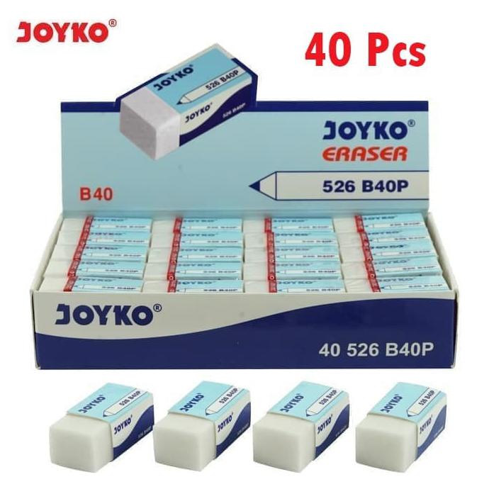 

Yang Dicari] Eraser / Penghapus Joyko Putih Kecil 526-B40P B40 / 1 Pack 40 Pcs