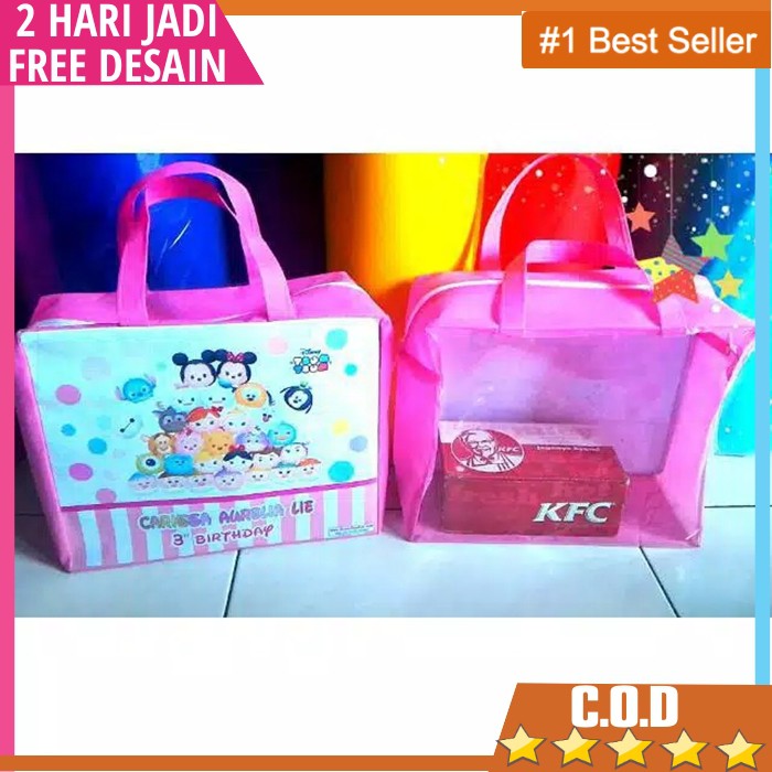 

tas ultah resleting mika souvenir ulang tahun/souvenir ultah/tas ulang tahun/goodie bag/souvenir ult