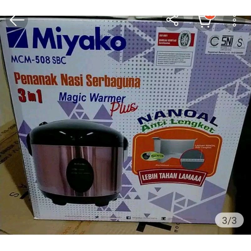 Rice cooker miyako mcm 508 sbc