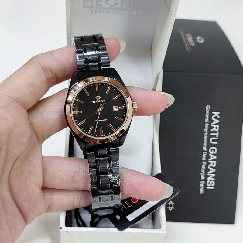 Jam tangan Couple Hegner 1678 tali rantai original