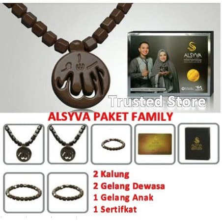 Paket Hemat Alsyva Black Jade Original ( Kalung dan Gelang Alsyva)