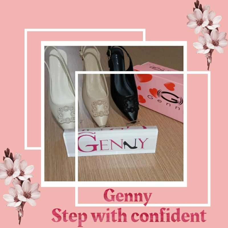 Sepatu mules genny, genny sepatu mules
