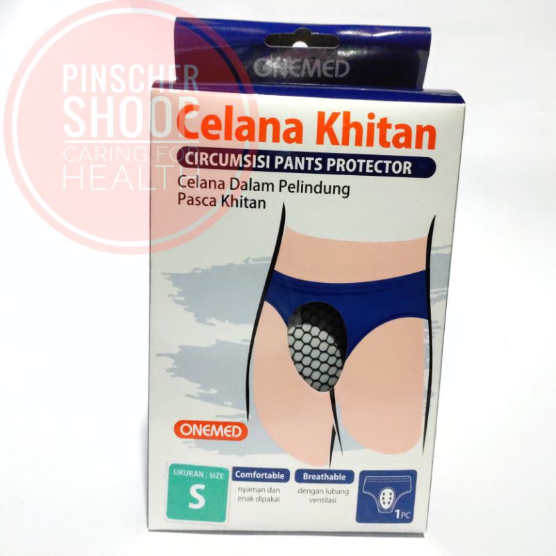 CELANA KHITAN ONEMED S / M / L / XL / XXL CIRCUMSISI PANT PROTECTOR CELANA DALAM SUNAT SATUAN