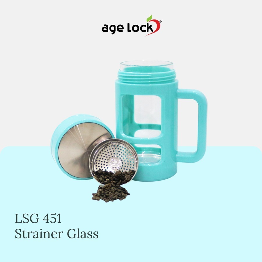 Age Lock LSG 451 Strainer Glass Gelas Minum Cangkir Botol Mug Portable