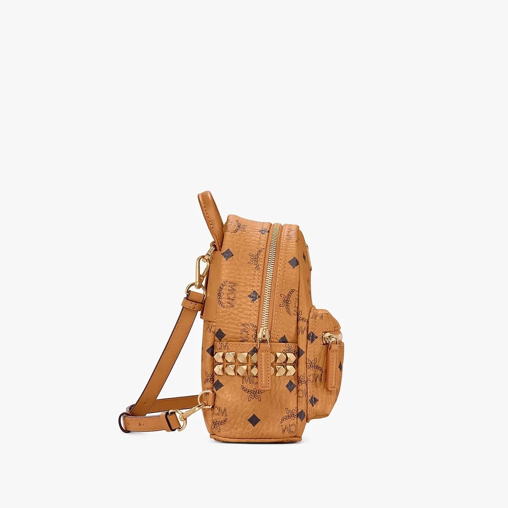 MCM Mini Bebeboo Backpack Cognac (16.5 x 20) 100% Authentic