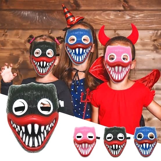 Topeng Seram Poppy Playtime Scary Mask Halloween Cosplay Kostum Hantu