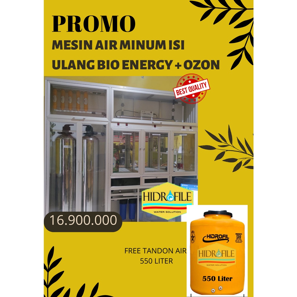 Mesin Air Isi Ulang Bio Energy Water System