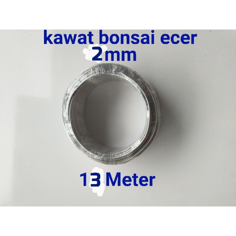 kawat bonsai aluminium 2 mm ecer per 13 meter