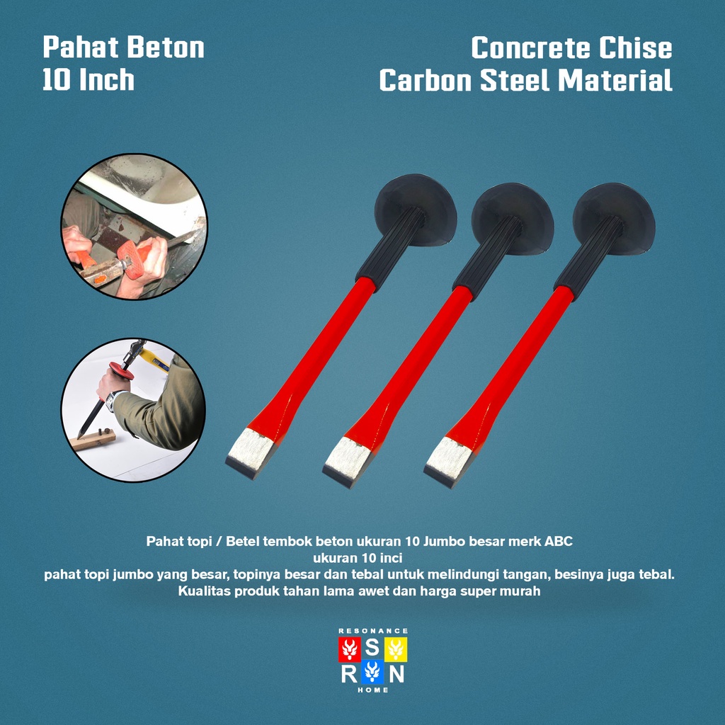 Alat Pahat Beton 10 Inci Resonance Home