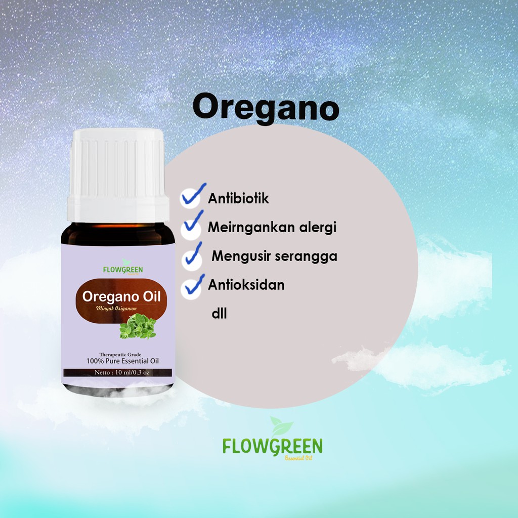 FLOWGREEN OREGANO ESSENTIAL OIL DIFFUSER HUMIDIFIER