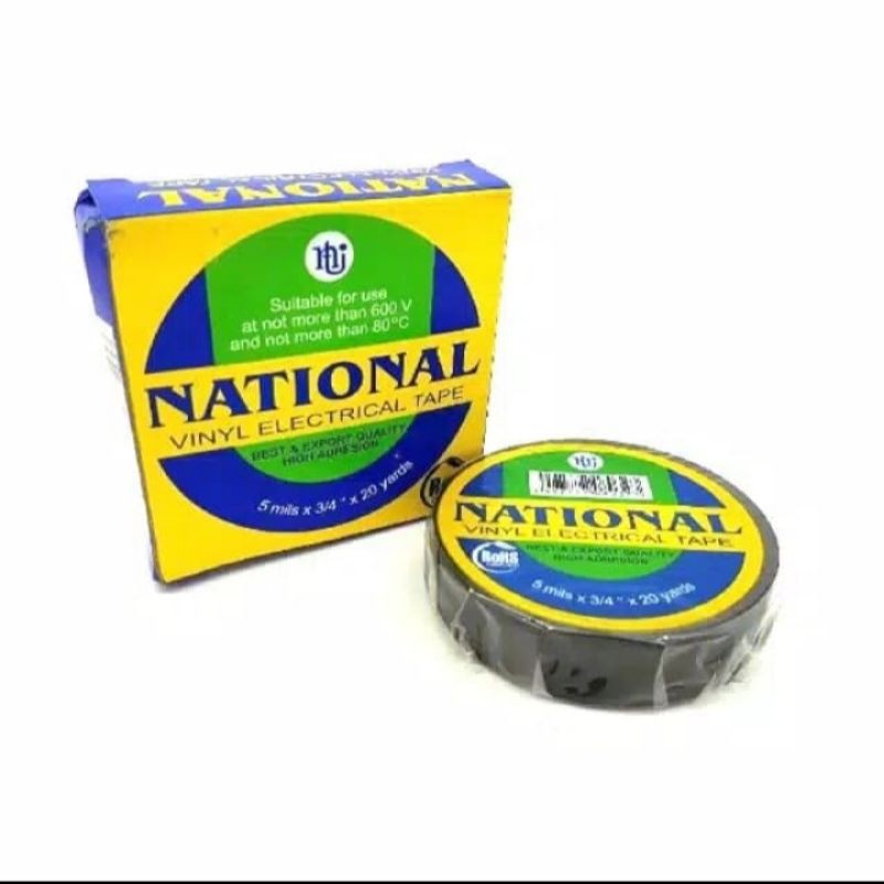 Isolatip listrik, solasi listrik hitam, national vinyl electrical elektrik