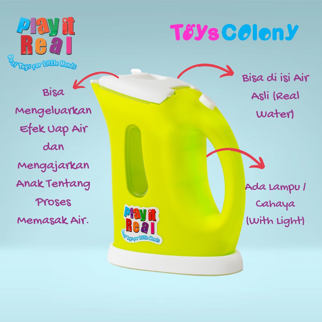 MAINAN ANAK PLAY IT REAL MAGIC KETTLE / TEKO RKC10023-1