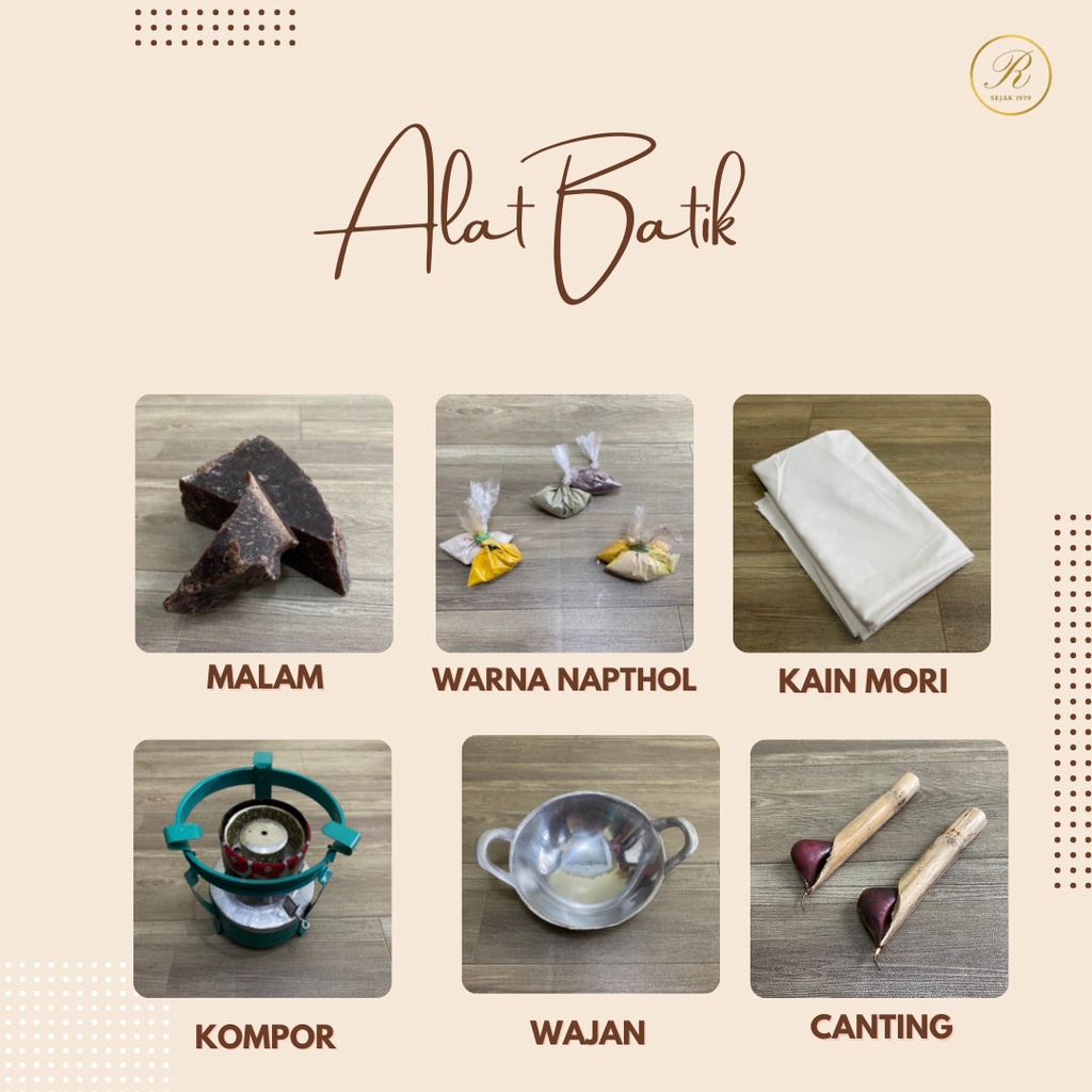 PAKET ALAT BATIK ( KOMPOR, WAJAN, WARNA REMASOL/NAPTHOL, MALAM, KAIN MORI )