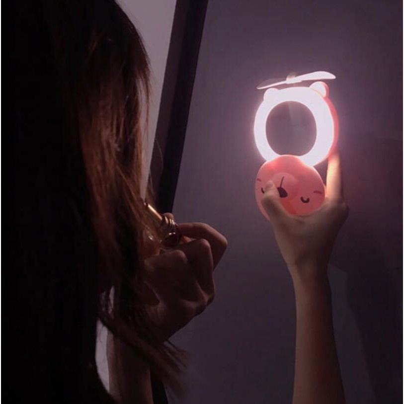 Ring Selfy Mirror 3 in 1 warna Pink