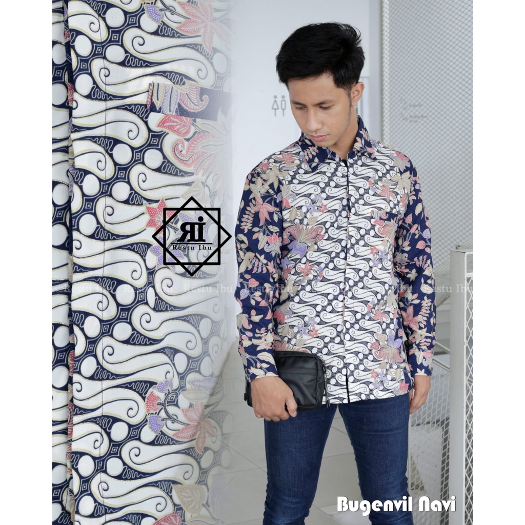 KEMEJA BATIK PRIA / KEMEJA BATIK KONDANGAN / HEM PANJANG / KEMEJA MURAH / KEMEJA BATIK TERBARU Kemeja Batik Pria Seragaman Among Tamu / Kemeja Batik Nikahan Original /TERBARU KEMEJA BATIK PRIA LENGAN PANJANG MOTIF/ CUOPLE BATIK MOTIF BUGENVIL NAVY TERBARU