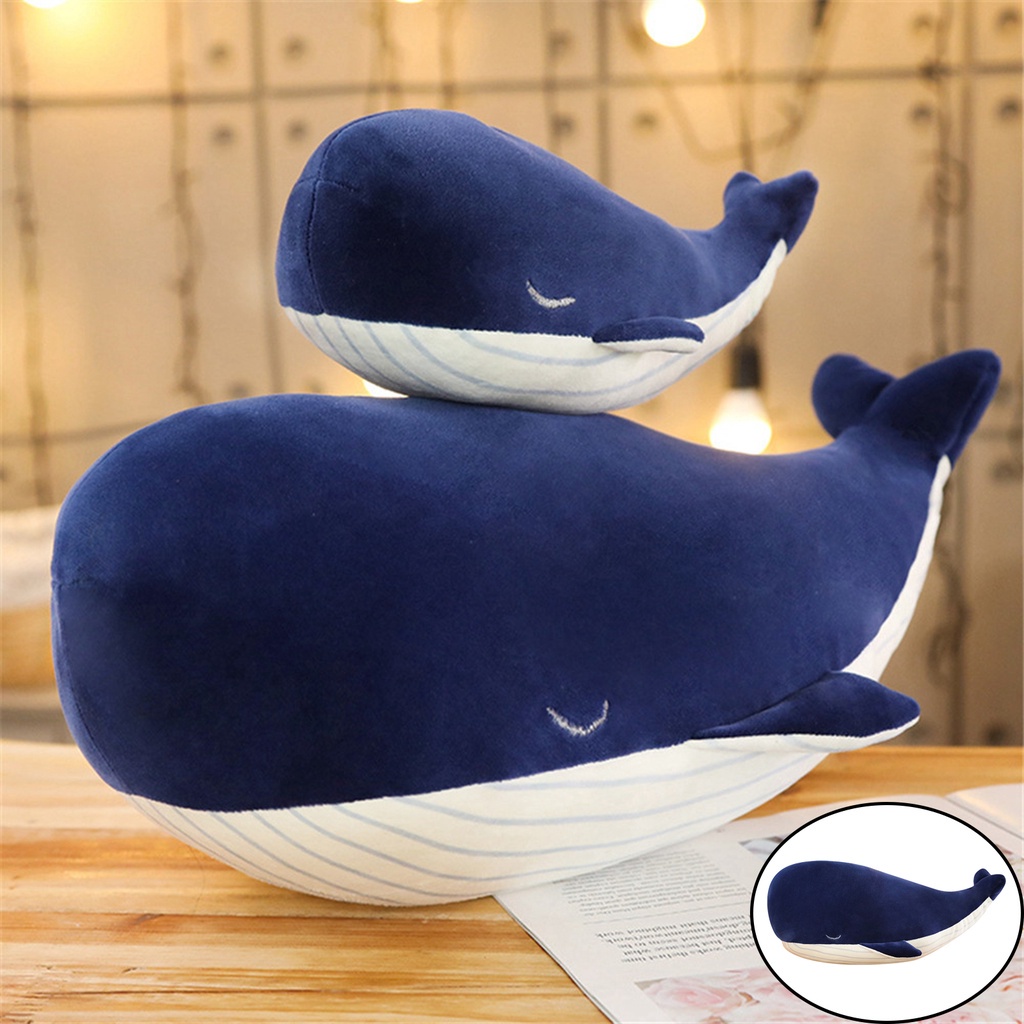 Jual Cartoon Plush Whale Stuffed Animal 