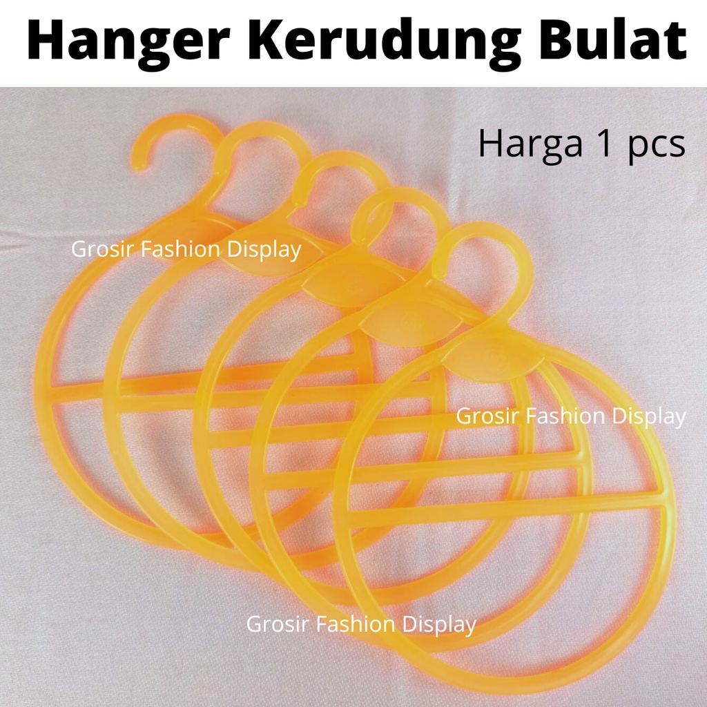 Hanger Kerudung Oval / Bulat Hanger Jilbab Scraft Hanger Hijab Gantungan Syal-BH