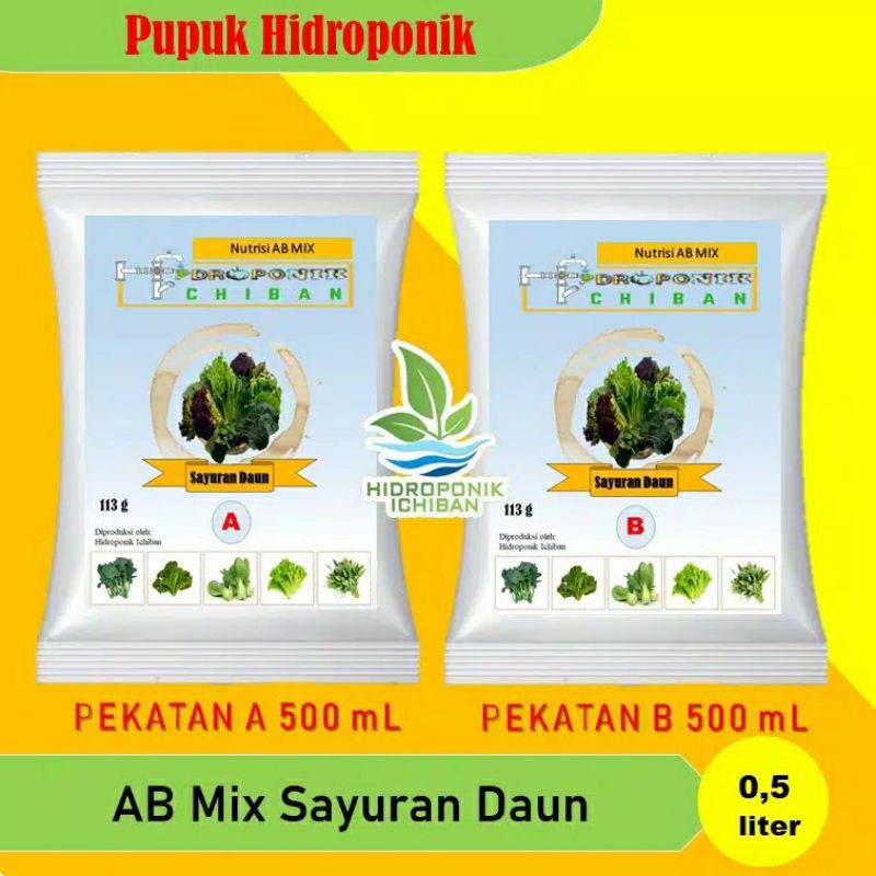 AB MIX Sayuran Daun 500 ml Nutrisi Hidroponik