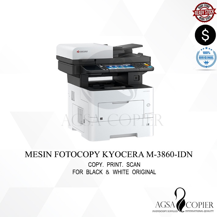 Mesin Kyocera Printer M 3860 3660 DN Mesin Fotocopy Baru F4 A4  Free Kayu Speed 60ppm