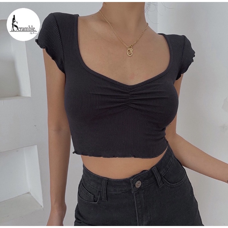 Scramble - Sexy Knit Crop Top