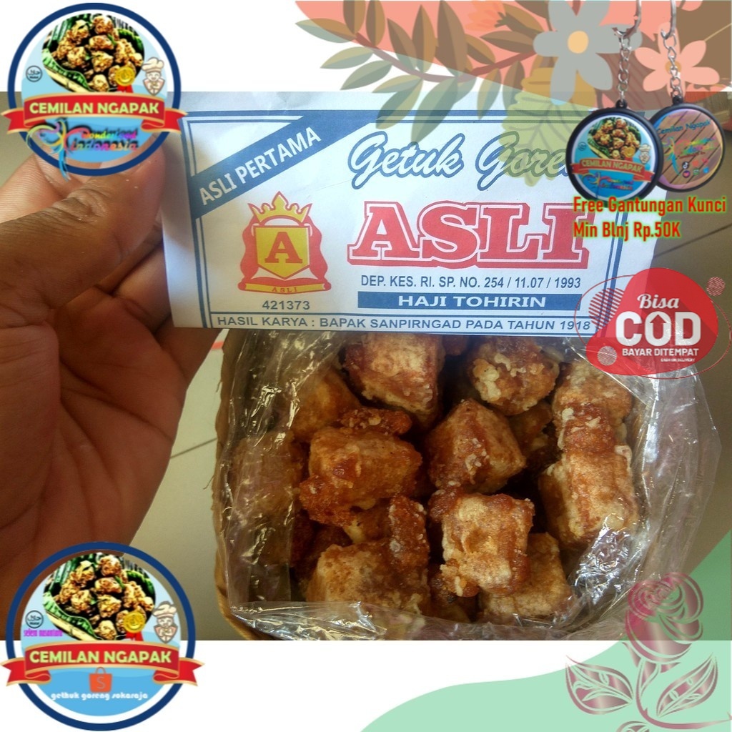 

Ghetuk Getuk Goreng Haji Tohirin Asli Original cemilan khas Sokaraja WonderFood Indonesia