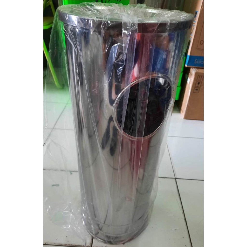 TEMPAT SAMPAH STAINLESS STEEL STENLIS TONG SAMPAH KOTAK SAMPAH KECIL BAK