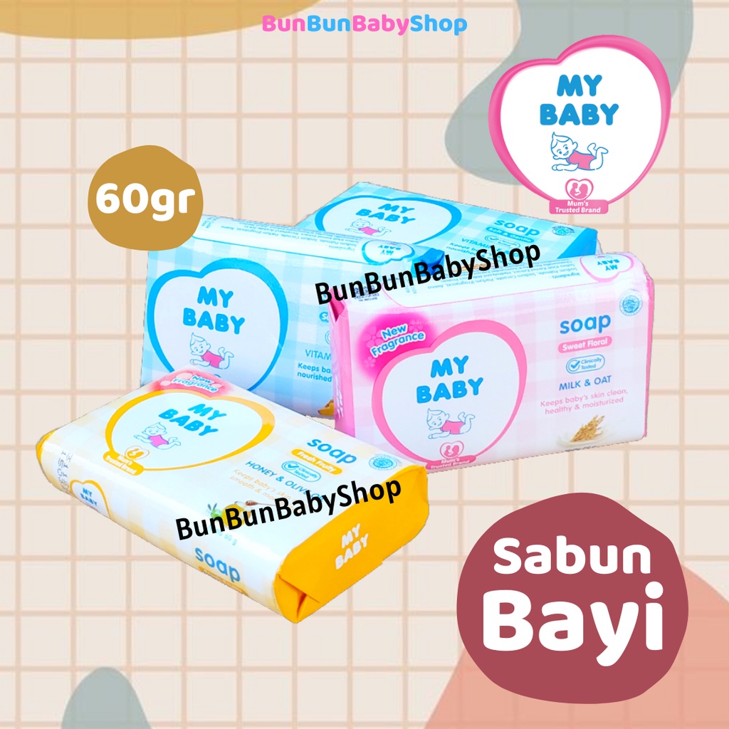 MY BABY Sabun Bayi Baru Lahir Batang Baby New Born Batangan Perlengkapan Mandi Murah Bunbunbabyshop