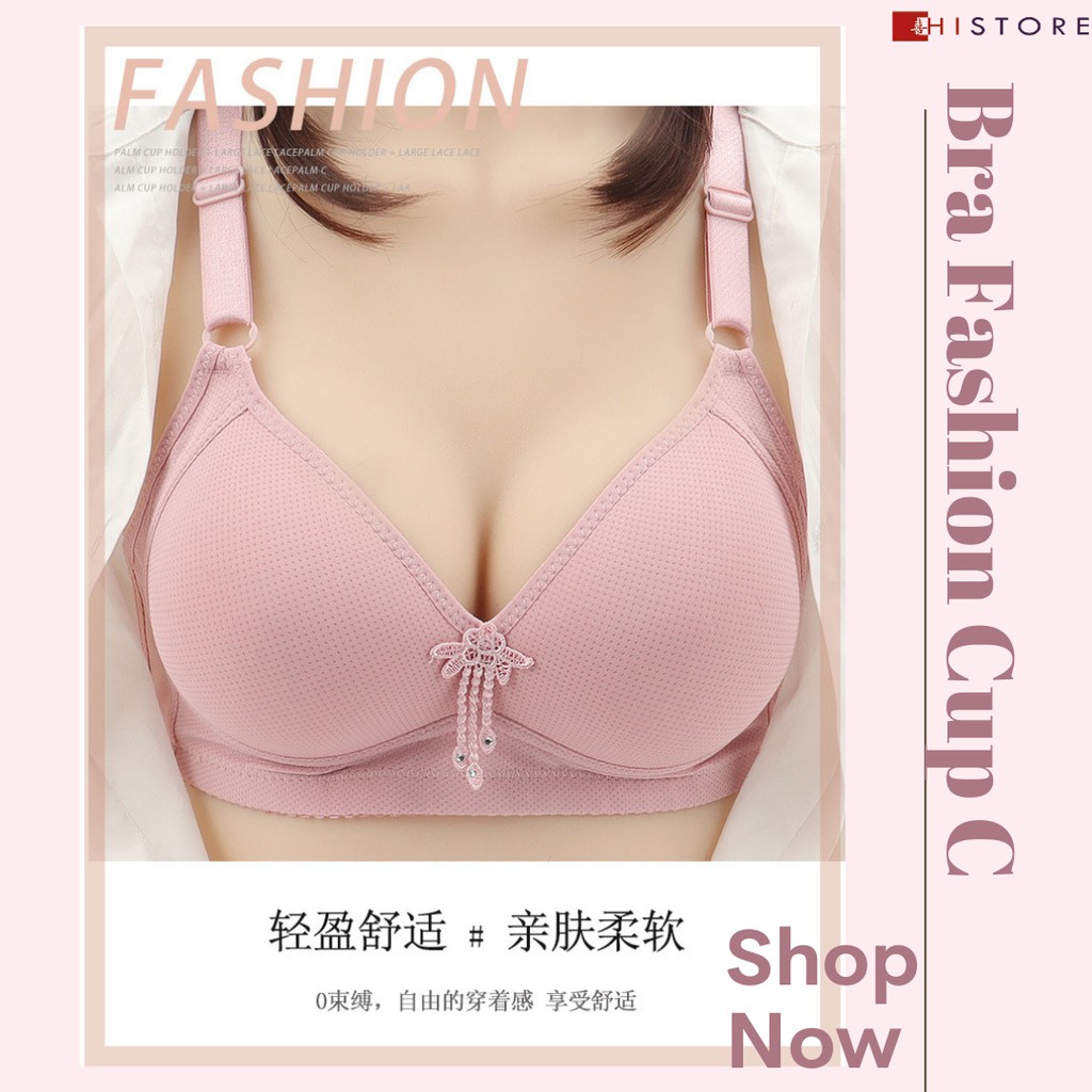 [HI] Bra BH JUMBO CUP C Fashion Wanita Bra wanita Premium Busa Tipis Tanpa Kawat Sangat Nyaman E200