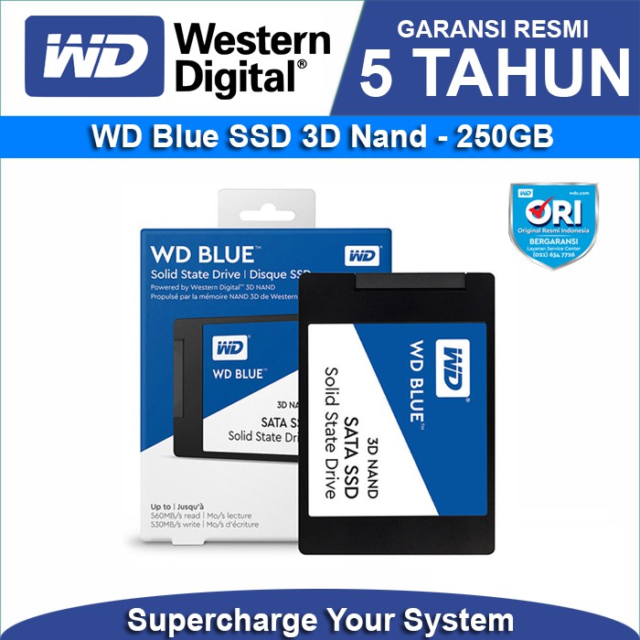 SSD WD Blue 250GB - SSD 250GB 3D Nand SATA3