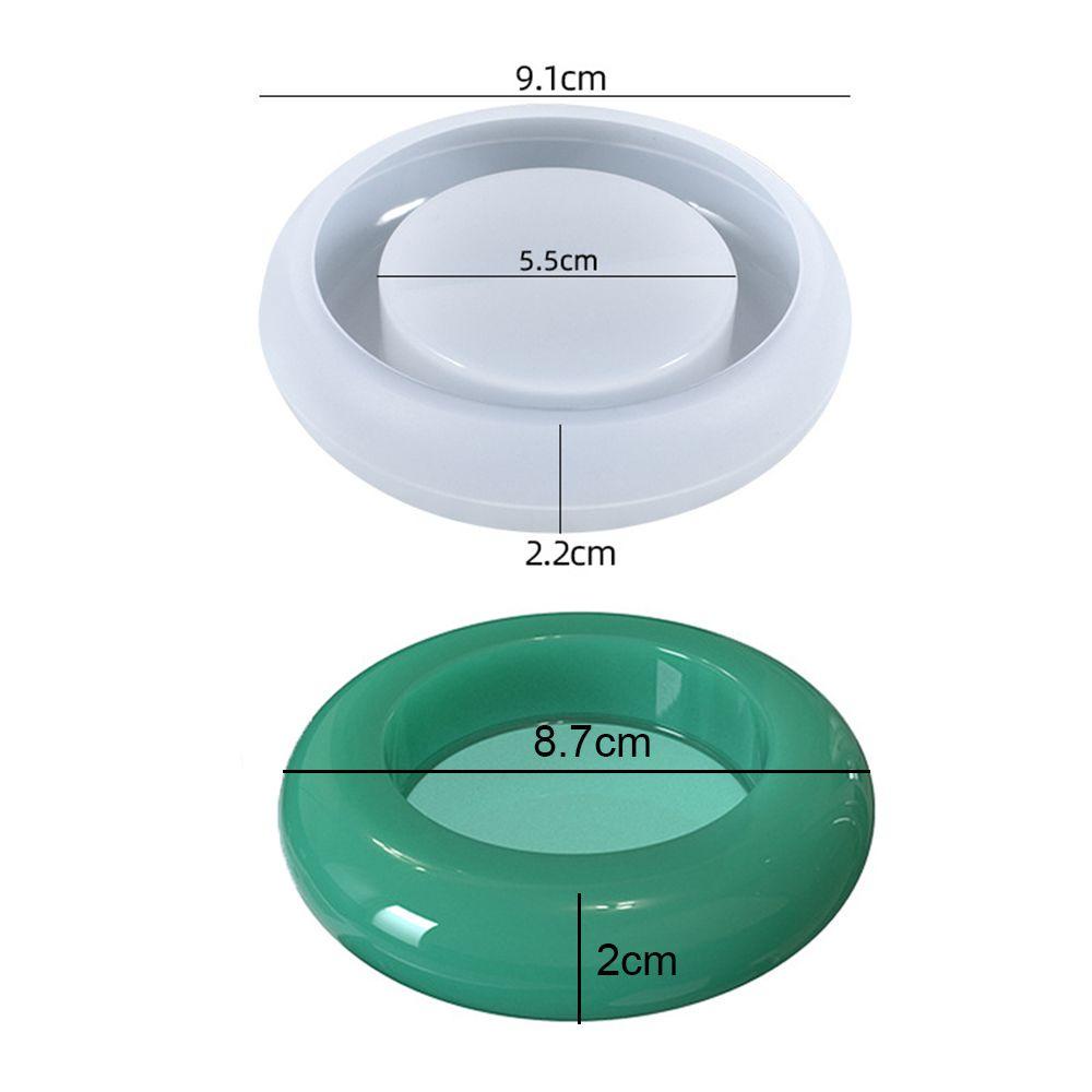 Preva Cetakan Candlestick DIY Craft Cetakan Kue Coaster Tray Handmade Cetakan Silikon