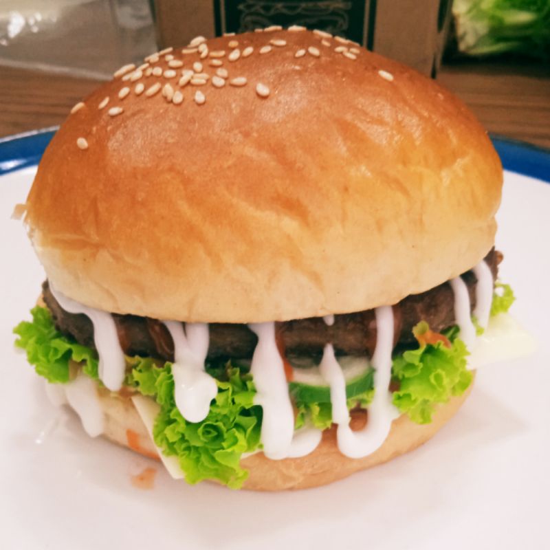 

BURGER +CHEESE(daging+KEJU)PO 1 hari