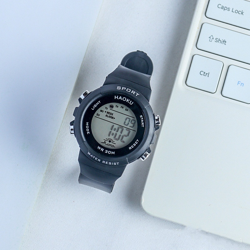 Watchyou Jam Tangan Wanita/Pria  A0137 Student Fashion Multi-function Sports Electronic Watch Korean Version Simple