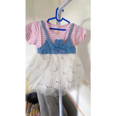 DRES ANAK IMPORT BRUKAT GLITTER