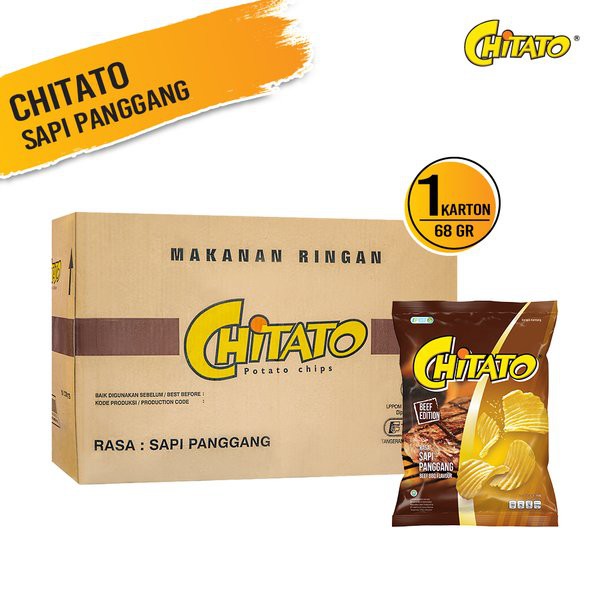 1 KARTON CHITATO SAPI PANGGANG 19,5 GR ISI 60 PCS