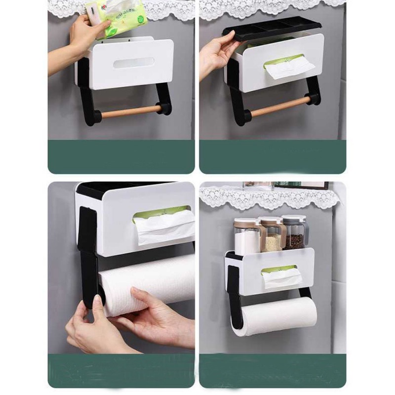 ROVOGO Gantungan Tempat Tisu Toilet Dapur Tissue Wall Mount - RV650