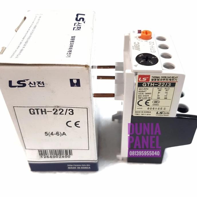 THERMAL OVERLOAD RELAY LS GTH-22/3 4-6A OVERLOAD LS GTH22/3